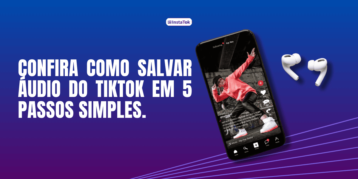salvar áudio do tiktok
